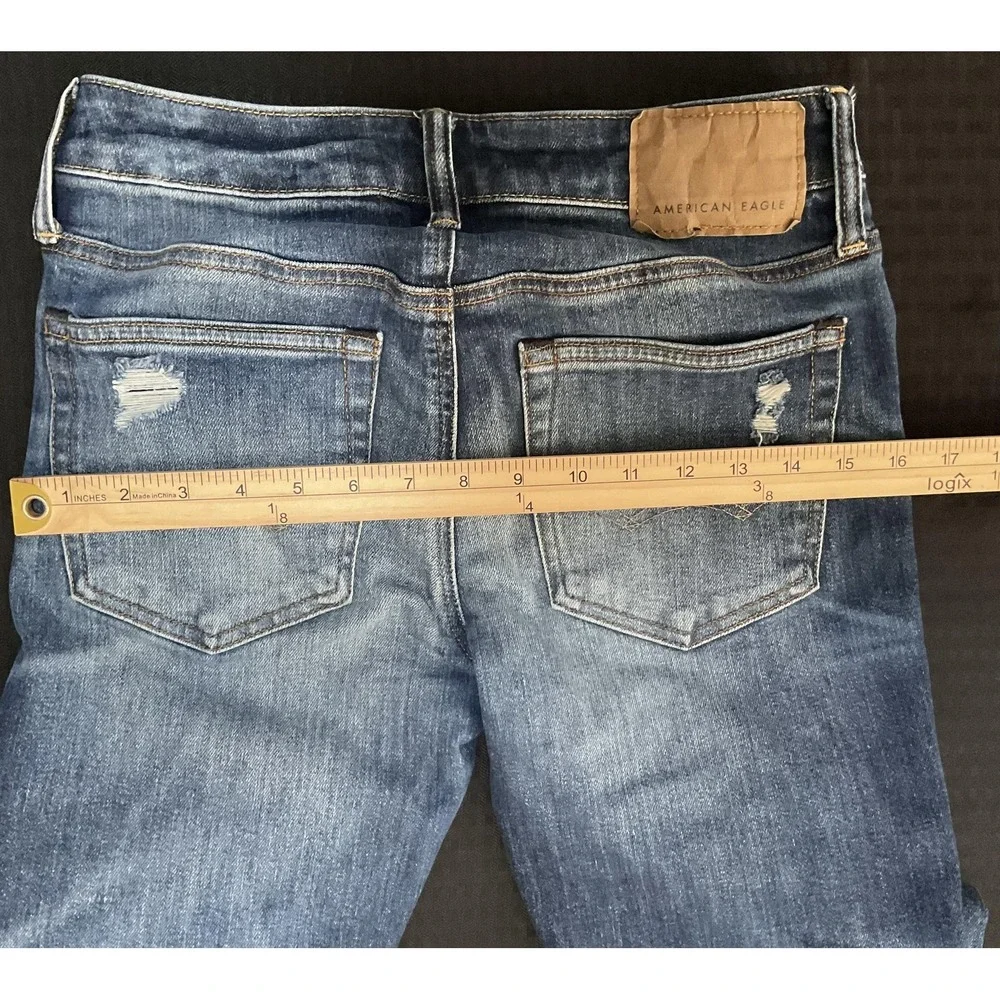 American Eagle Outfitters Jeans Mens 28x30 Skinny Next Level AirFlex Distressed